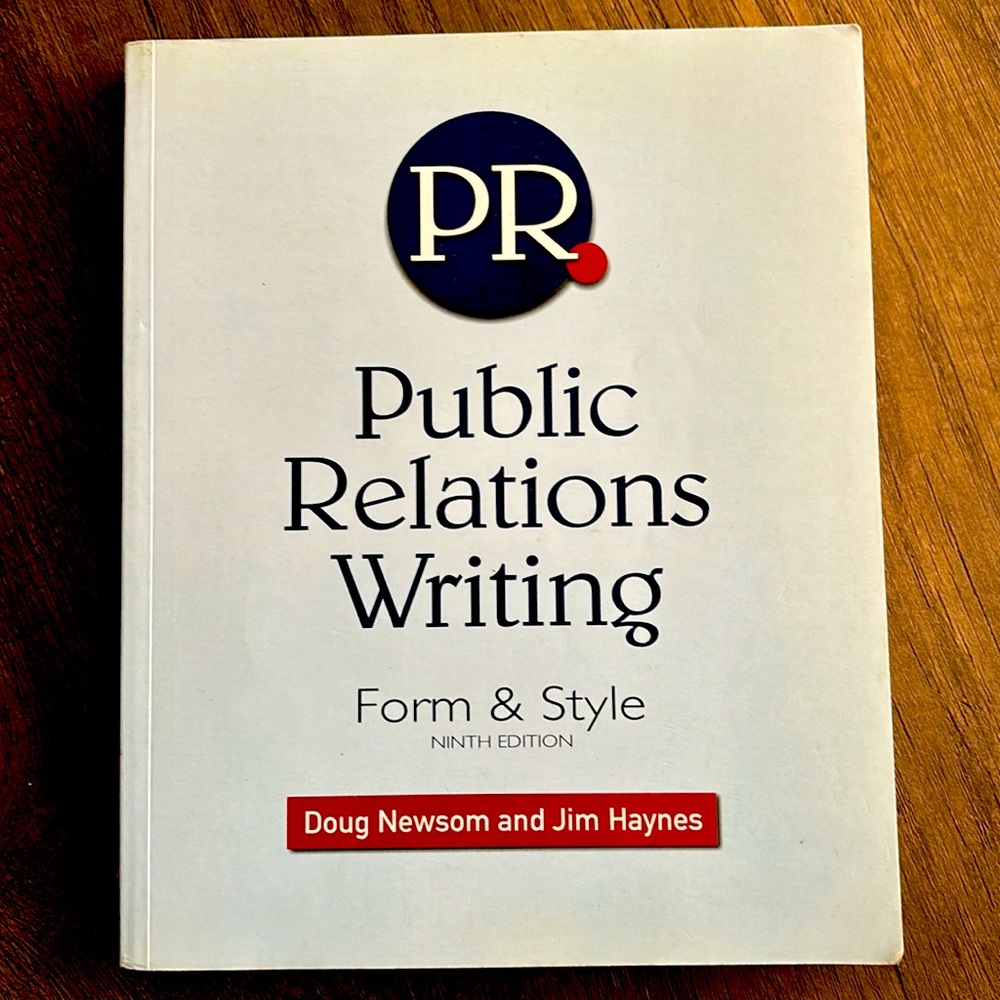Public Relations Writing Form & Style Ninth Edition Paperback Textbook